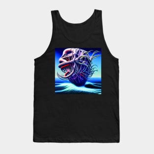 Digital Painting Of Deep Ocean Creature Tank Top